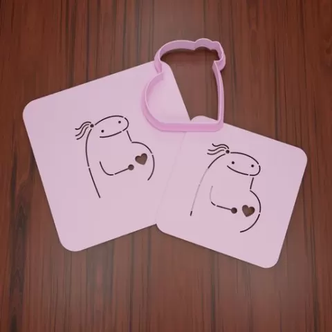 Stencil Flork #24 "Pregnancy".