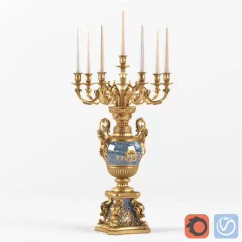 Classic desktop Candlestick BALDI 3D model