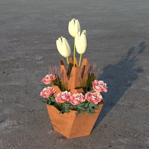 Plant Pot (Rose Inspired) - Design Tech