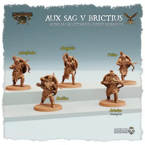 Byzantii Aux Sag V Brictius, Auxilia Sagittarius Contubernium by Mierce Miniatures