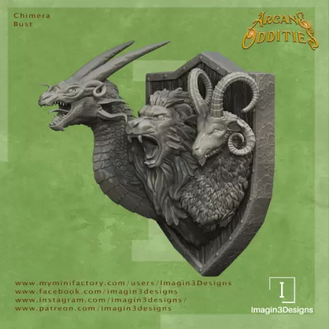 Chimera Bust by Imagin3Designs
