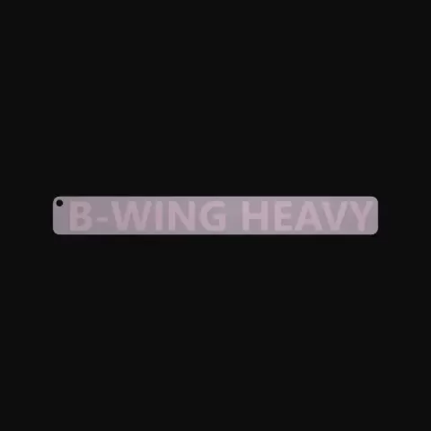 B-WING HEAVY star wars keychain - XP3Design