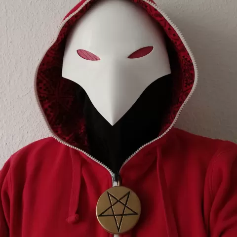 Cult of the Lamb - Cultist Mask and Amulet for Cosplay - FumblingMaoMao