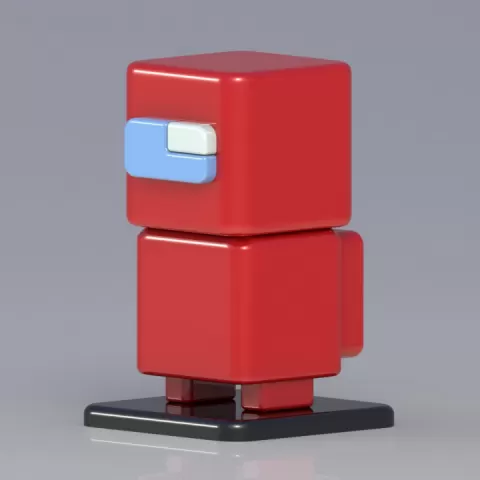 SQUARED AMONG US CHARACTER by Daniele Manenti