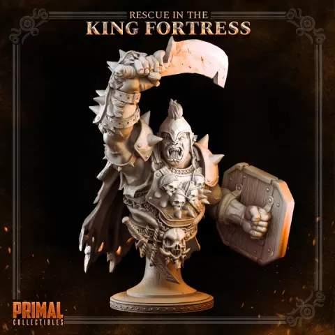 Orc warlord - THROG - Bust - April 2023 - RESCUE IN THE KING FORTRESS - MASTERS OF DUNGEONS QUEST by PRIMAL Collectibles