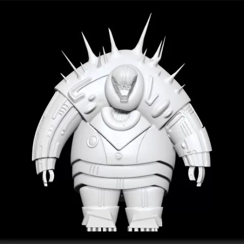 Big Robot 3D Print Model - Giant Mech STL File - Futuristic Robot Sculpture - Sci-Fi Fan Art - High-Tech Combat Design