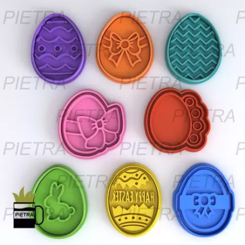EASTER #3 FONDANT COOKIE CUTTER IMPRESSION MODEL