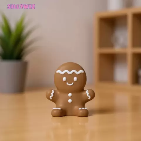 Cute Gingerbread Cookie Man - SillyWiz