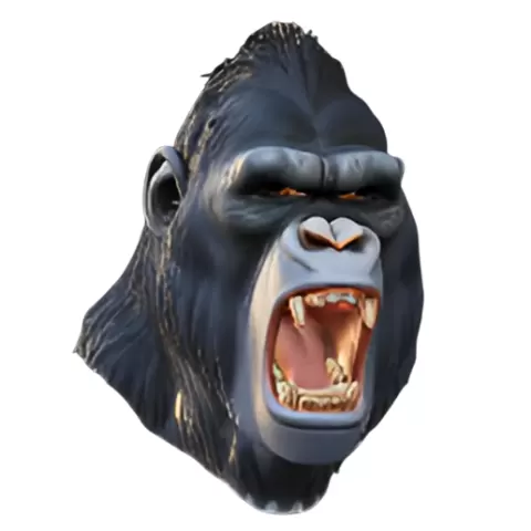 Ferocious Gorilla Head