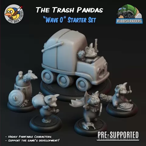 The Trash Pandas - Rubbish Raiders Raccoon Team by Mike "Epic Duck" Cousins