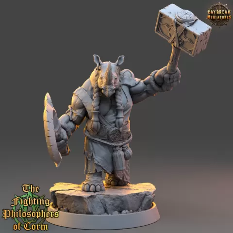 Myia Slingcrush - The Fighting Philosophers of Corm by Daybreak Miniatures
