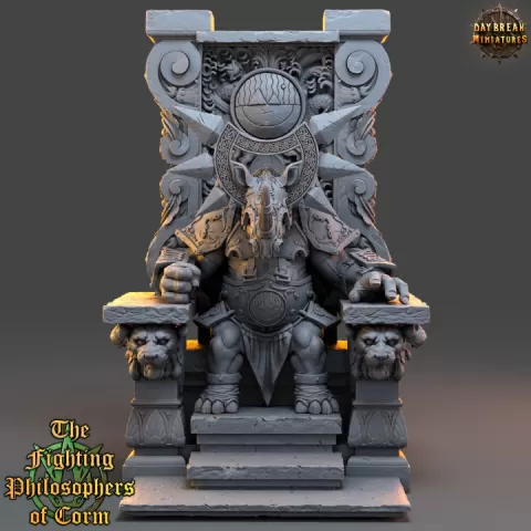 Gorgias The Mind Monarch - The Fighting Philosophers of Corm by Daybreak Miniatures