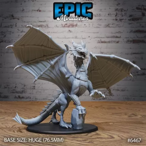Armored Dragon / Legendary Drake / Mountain Monster / Mount Beast / Winged Dragonborn Creature / Draconic Army Encounter by Epic-Miniatures