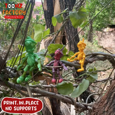 PRINT-IN-PLACE PINOCCHIO ARTICULATED by Toonz Factory