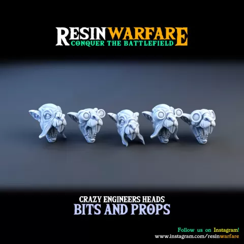 Crazy Engineers Heads by ResinWarfare