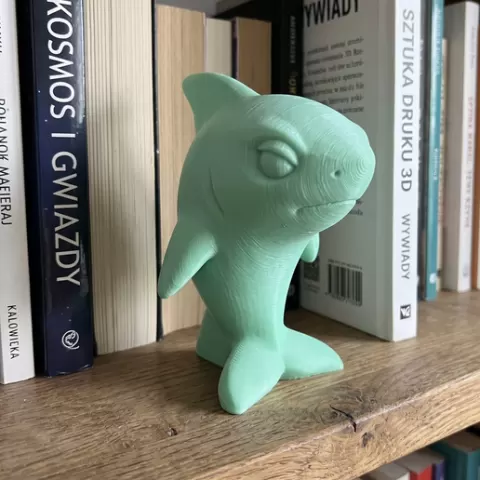 Grumpy Chibi Shark Mini 🦈💢