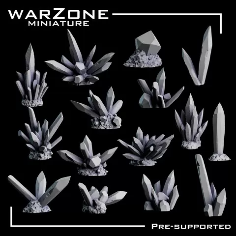 Crystal / Crystals Basing Bits Vol. 03 by WarZone Miniature