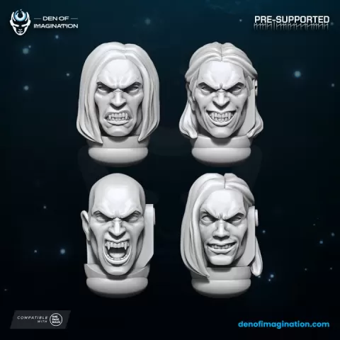Space Vampire Heads by WildMesh