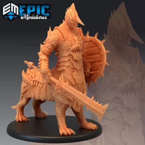 Centauroid Full Metal Demon / Hell Rider General / Armored Warrior / Evil Lord / Cavalry of the Abyss by Epic-Miniatures