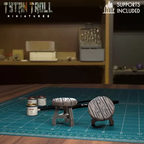 Stool [Pre-Supported] by TytanTroll Miniatures