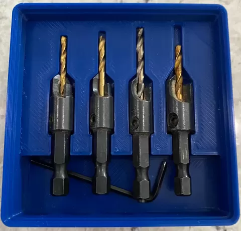 Gridfinity Countersink Set Holder