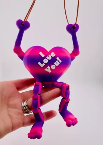 Heart Flexi Legs Hanger