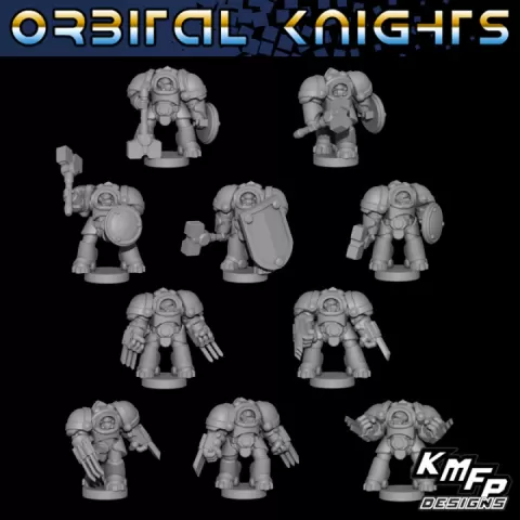 Orbital Knights - Kit6 - Orbital Knights Heavy Armour Assault (6-8mm) V2 by KMFP Designs