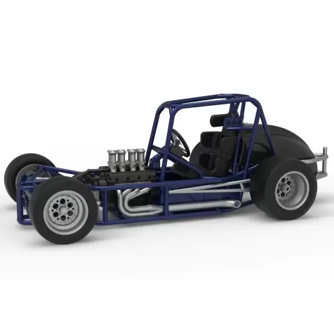 Pavement Silver Crown Car Base Version 2 Scale 1:25 - 3DTechDesign