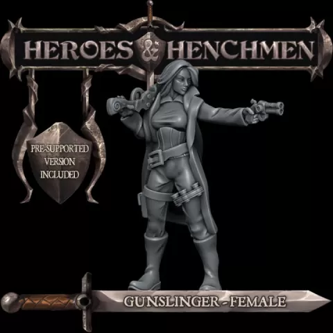 Gunslinger Female by RocketPigGames