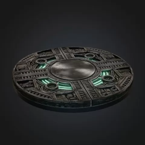 Plasma Generator Platform - Sci-Fi Industrial Display Base