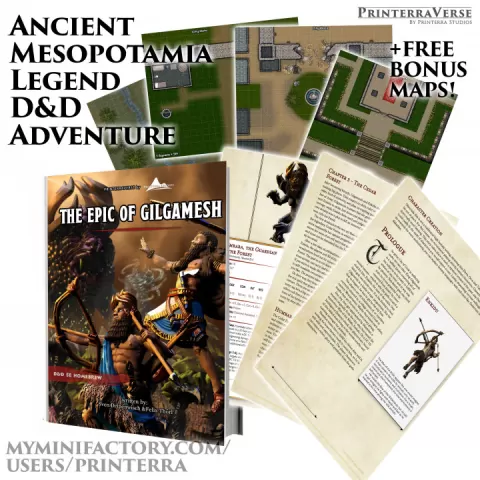 007 MESOPOTAMIA Epic of Gilgamesh - The Epic of Gilgamesh by Printerra Studios