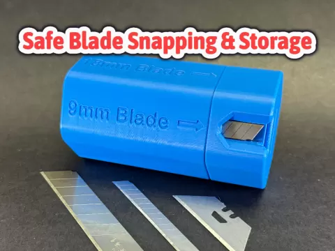 Snap Off Blade Storage Box for 18mm 9mm Trapezoid