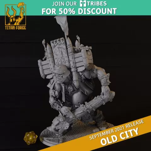 City Watch Siege Giant - Old City - Titan Forge Miniatures September 2021 by Titan Forge Miniatures