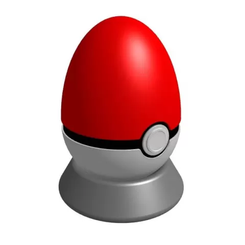 Poke Ball Easter Egg Shape - Marigold 3D Models