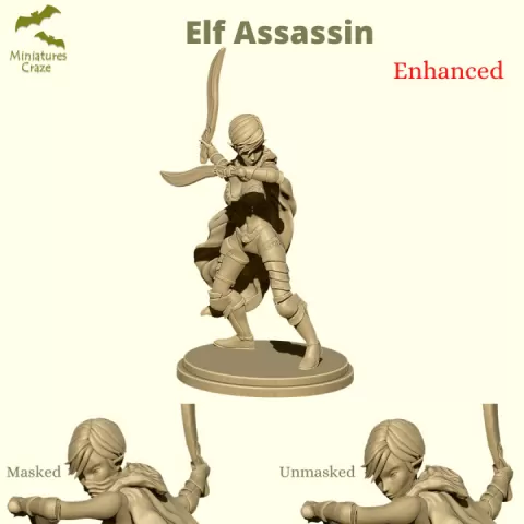 Elf Assassin by MiniaturesCraze