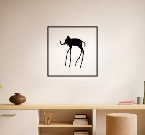 Salvador Dali Salvador Dali The Swans Reflecting Elephants Wall Art Framed