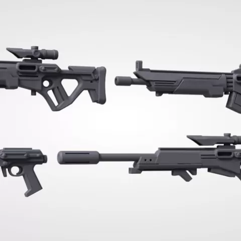 scifi weapons by ForgeBits