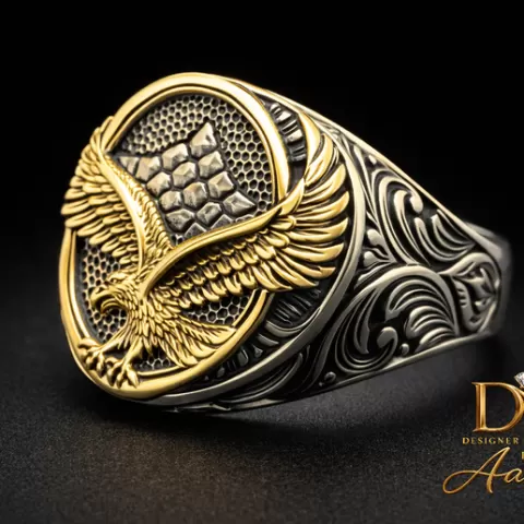 Ornate Eagle Ring