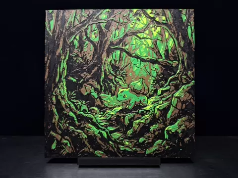 Bulbasaur Forest - Hueforge Wall Art
