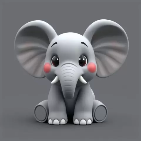 Tiny Elephant - Cute and Elegant Desk Decoration