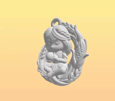 Chibi Virgo Zodiac Keychain ♍️