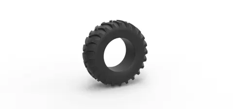 Tractor tire 17 Scale 1:25 - 3DTechDesign