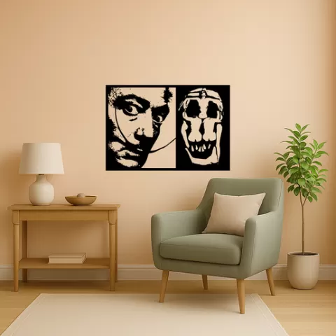 Salvador Dali Salvador Dali The Face Of War Wall Art Framed