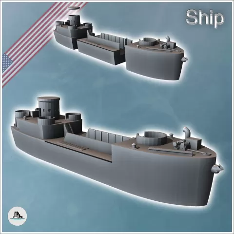 Landing Craft Infantry LCI (L) Large american transport boat - Hartolia Miniatures