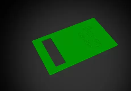 Guitar Backside cover No screws ( make screw hole in slicer) - Hikaru Resin School