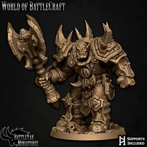 Ironskarn War-Grunt | World of BattleCraft Hero by Battle Yak Miniatures