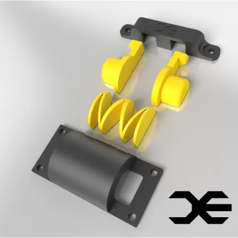 Spring-loaded latching mechanism by Richard