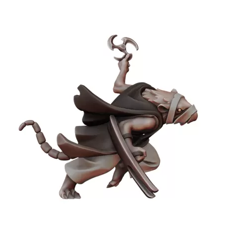 Ratfolk Gutter Runner 1 by Manuel Boria