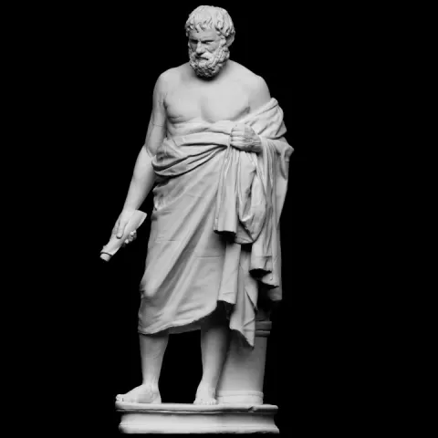 Statue of an unknown Cynic philosopher, Menippus of Gadara? by SMK - Statens Museum for Kunst