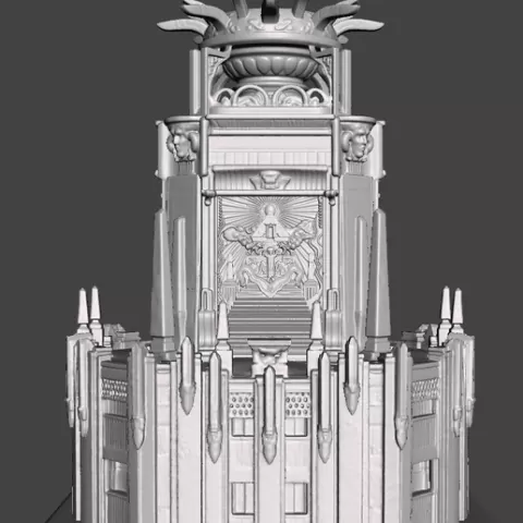 Inspired by the movie Ghostbusters (Ghostbusters) diorama of Dana Barrett's building.